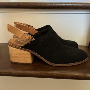 Toms Wooden Bootie Clogs